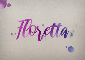Floretta Watercolor Name DP