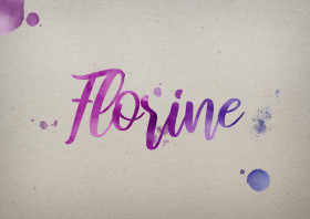 Florine Watercolor Name DP