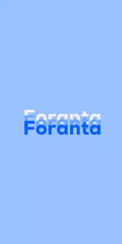 Name DP: Foranta