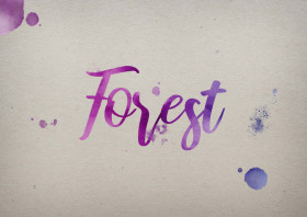 Forest Watercolor Name DP