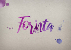 Fornta Watercolor Name DP
