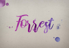 Forrest Watercolor Name DP
