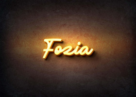 Glow Name Profile Picture for Fozia