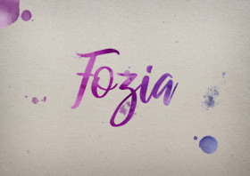Fozia Watercolor Name DP
