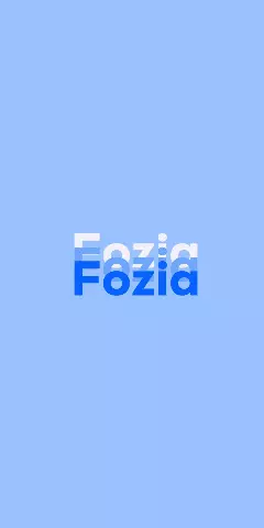 Name DP: Fozia