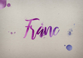 Franc Watercolor Name DP