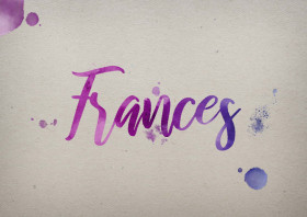 Frances Watercolor Name DP