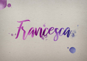 Francesca Watercolor Name DP