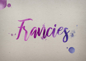 Francies Watercolor Name DP