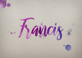 Francis Watercolor Name DP