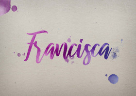Francisca Watercolor Name DP