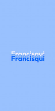 Name DP: Francisqui