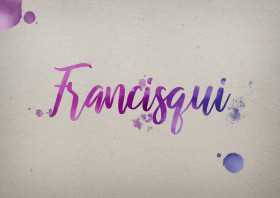 Francisqui Watercolor Name DP