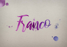 Franco Watercolor Name DP