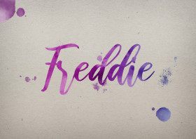 Freddie Watercolor Name DP