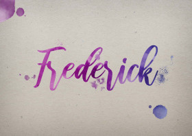 Frederick Watercolor Name DP