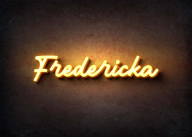 Glow Name Profile Picture for Fredericka