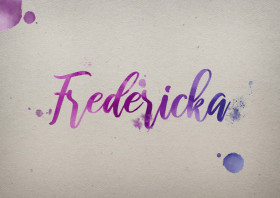 Fredericka Watercolor Name DP