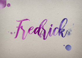 Fredrick Watercolor Name DP