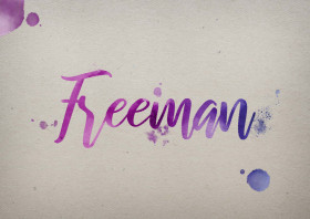 Freeman Watercolor Name DP