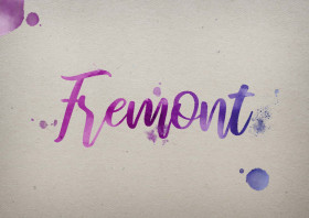 Fremont Watercolor Name DP