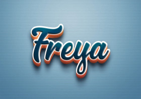 Cursive Name DP: Freya