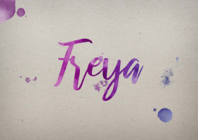 Freya Watercolor Name DP