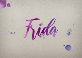 Frida Watercolor Name DP