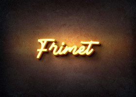 Glow Name Profile Picture for Frimet