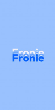 Name DP: Fronie