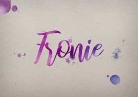 Fronie Watercolor Name DP
