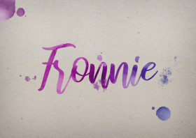 Fronnie Watercolor Name DP