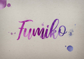 Fumiko Watercolor Name DP