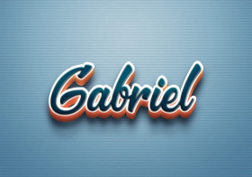Cursive Name DP: Gabriel