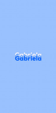 Name DP: Gabriela