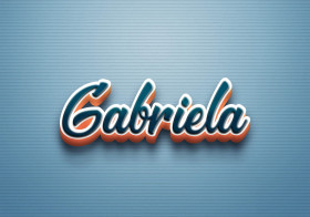 Cursive Name DP: Gabriela