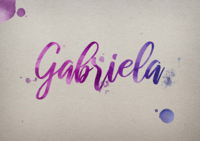 Gabriela Watercolor Name DP
