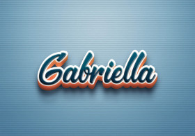 Cursive Name DP: Gabriella