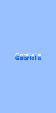 Name DP: Gabrielle