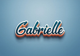 Cursive Name DP: Gabrielle