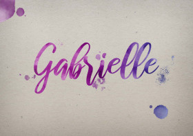 Gabrielle Watercolor Name DP