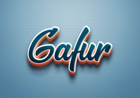 Cursive Name DP: Gafur