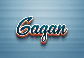 Cursive Name DP: Gagan