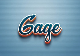 Cursive Name DP: Gage