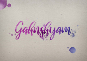 Gahnshyam Watercolor Name DP