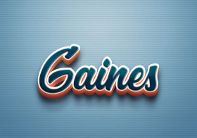 Cursive Name DP: Gaines