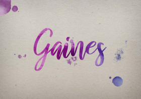 Gaines Watercolor Name DP