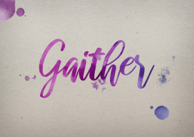 Gaither Watercolor Name DP