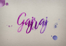 Gajraj Watercolor Name DP