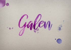 Galen Watercolor Name DP